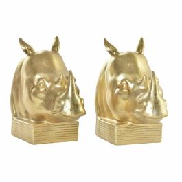 Sujetalibros Colonial DKD Home Decor Dorado 7.5 x 14.5 x 15 cm Set de 2 Sujetalibros Colonial DKD Home Decor Dorado 7.5 x 14.5 x 15 cm Set de 2