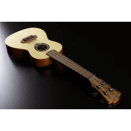 LAG Ukelele Tiki Uku Concierto Electro Acústico con Tapa de Abeto Macizo y Fondo Sapelli
