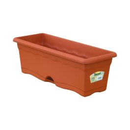 Plastiken Jardinera con Plato Integrado Color Terracota 50x20cm Uso Exterior Resistente Polipropileno Precio: 5.68999959. SKU: S7907697