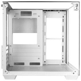 Mars Gaming MCVISIONMW Caja Gaming Minitorre MicroATX / Mini-ITX Blanca con Diseño Panorámico Triple Cristal Templado y Refrigeración Líquida 240mm