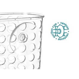 Berilo Portagel Grande Transparente con Ventosa 19.3x12x9 cm (Set de 24)