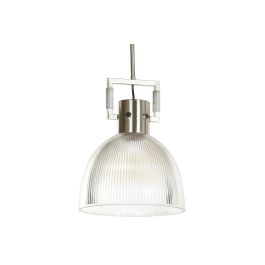 DKD Home Decor Lámpara de Techo Plateado Negro 25.4 x 35.5 x 25.4 cm (2 Unidades)