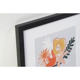 DKD Home Decor Cuadro Tradicional de Ballet, Ps y Madera, Azul, Negro y Blanco, 2x45x35 cm - Pack de 4 Surtido Aleatorio