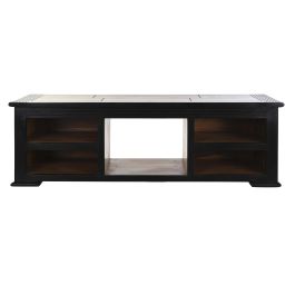 DKD Home Decor Mueble TV Marron Oscuro 45 x 140 x 45 cm
