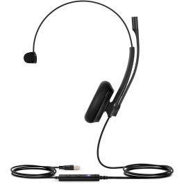 Yealink UH34 Lite Mono Teams Auriculares Alámbricos USB-C/A para Oficina/Centro de Llamadas - Optimizado para Microsoft Teams