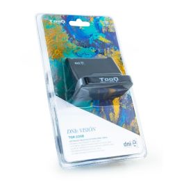 TooQ Lector de Tarjetas Inteligentes DNIe USB 2.0 para PC y MAC, Compatible con DNI 3.0, Negro
