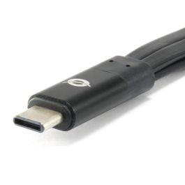 Conceptronic HUBBIES01B Hub USB Tipo C con 1 Puerto USB 3.0 y 2 Puertos USB 2.0 para MacBook, Chromebook y más