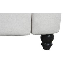 Sofa Tradicional DKD Home Decor Crema Negro 84 x 76 x 209 cm