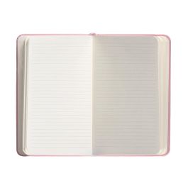 Cuaderno Con Gomilla Antartik Notes Tapa Dura A6 Hojas Rayas Rosa Pastel 100 Hojas 80 gr Fsc