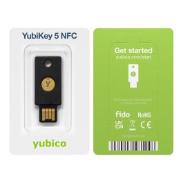 YUBICO YubiKey 5 NFC Llave de Seguridad USB-A, NFC, FIDO U2F, FIDO 2, Negro