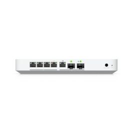 Ubiquiti Cloud Gateway Fiber Desktop 10G SFP+/10 GbE RJ45 con Switch Integrado 4 Puertos 2.5 GbE y PoE+ para Sistemas UniFi