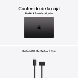 Apple MacBook Pro 14.2" M5 16GB RAM 512GB SSD Negro Espacial