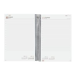 Finocam Agenda Anual Year Espiral E11-165x242 mm 1Dp Negro 2025