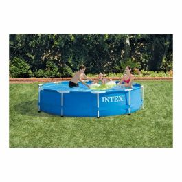 Intex Piscina Redonda Metal Frame con Depuradora de Cartucho, 4485 Litros, 305x76 cm