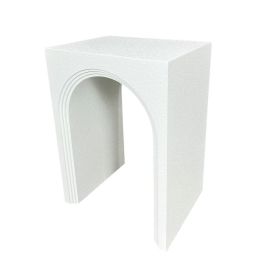 Mesa auxiliar Romimex Blanco Madera MDF 40 x 55 x 30 cm