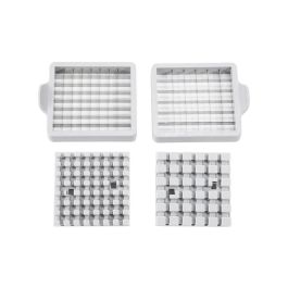 Quttin Cortador de Patatas de Acero con 2 Hojas - 26 x 9 x 12.5 cm (8 Unidades)