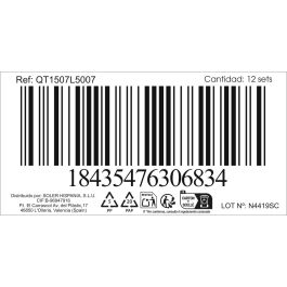 Inde Set de 6 Cucharas de Postre 'Louvre' de 1.5 mm de Grosor, Acero Inoxidable, 14.8x3.2 cm (12 Cajas)