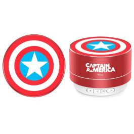 ERT GROUP Altavoz Portátil Inalambrico Capitán América Marvel con Micrófono y Lector MP3, Diseño Compacto, Batería 300 mAh, Radio FM, Carcasa Aluminio, Luz LED Precio: 20.50000029. SKU: B1EVVY8ETN