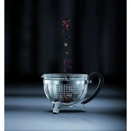 Bodum Chambord Tetera con Filtro Acrílico Tipo Cesta para Infusión Perfecta de Té y Tisanas 1.3L Vidrio Plástico Negro Bodum Chambord Tetera con Filtro Acrílico Tipo Cesta para Infusión Perfecta de Té y Tisanas 1.3L Vidrio Plástico Negro