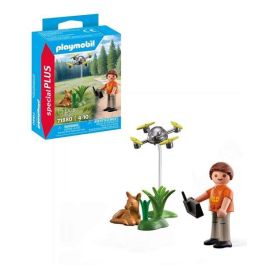 Playmobil Rescate de Cervatillo con Dron, Set de Juego de Construcción para Niños y Niñas de 3+ Años, con Figura de Niño, Cervatillo y Accesorios