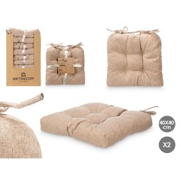 Set 2 Cojines Silla Marron 40X40Cm Giftdecor (6 Unidades) Set 2 Cojines Silla Marron 40X40Cm Giftdecor (6 Unidades)