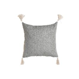 Cojin Boho DKD Home Decor Gris Blanco 15 x 45 x 45 cm