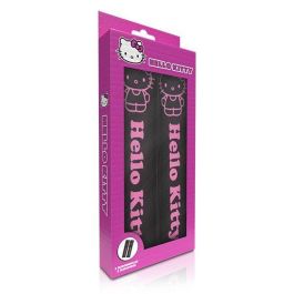 Hello Kitty Almohadilla Cs4 KIT1035 Negra para Cinturón de Seguridad, Juego de 2, Protege de Rozaduras, Cómodas, Universales, Lavables