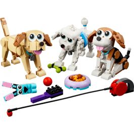 LEGO 31137 Creator Perros Adorables, Juego de Construcción 3 en 1, Juguete de Plástico con 475 Piezas para Niños