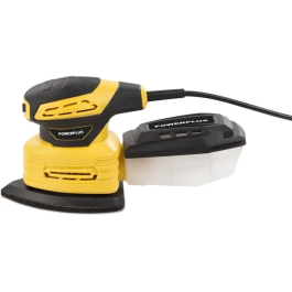 Powerplus Lijadora de Mano POWDP50200, 180W, para Diestros y Zurdos con 5 Hojas de Lija