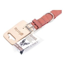 Gloria Collar Oasis Piel Nobuck para Perro | Color Rosa 60 cm x 30 mm | Diseño Doble Capa, Costura Reforzada, Tacto Suave, Larga Duración