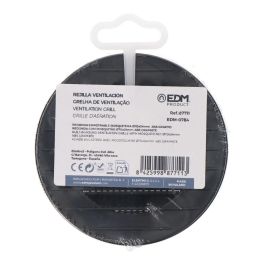 Edm Rejilla Ventilación Redonda Empotrable con Mosquitera ø70mm ABS Gris Antracita