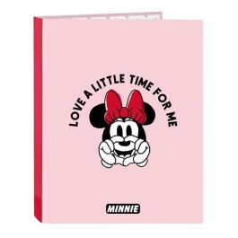Safta Carpeta Folio 4 Anillas Mixtas Minnie Mouse "Me Time" 26,5x33x4 cm Poliéster 300D - Modelos Surtidos
