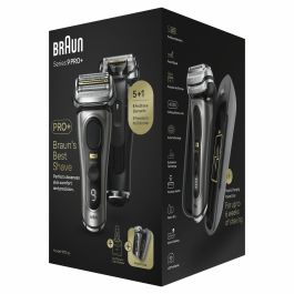 Braun Series 9 Pro+ 9575cc Máquina de Afeitar de Láminas Wet & Dry con Recortadora, Estación de Limpieza y Carga, Negro