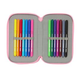 Safta Plumier Triple Barbie Painterly 37 Piezas 12,5x19,5x5,5cm