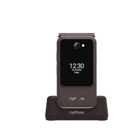 Myphone Harmony Teléfono Móvil para Mayores, Dual Screen 2.8"+1.44", 4G LTE, Teclas Grandes, SOS y Base de Carga