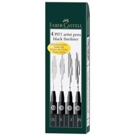 FABER-CASTELL Tuschestift Pitt Artist Pen 199 4x