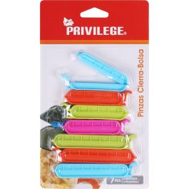 Set de 7 Pinzas Cierra Bolsas Privilege (24 Unidades)