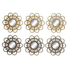 Juego de Espejos DKD Home Decor Scandi Cristal Negro Dorado Polipropileno (25 x 2 x 25 cm) (2 Unidades) Precio: 22.94999982. SKU: B16KW8EFNE