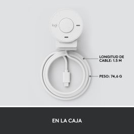 Logitech Brio 300 Webcam Blanco Crudo - 1080p/30 fps, Campo Visual 70°, Micrófono Mono, USB-C Logitech Brio 300 Webcam Blanco Crudo - 1080p/30 fps, Campo Visual 70°, Micrófono Mono, USB-C