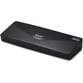 Club3D Docking Station USB 3.0 4K UHD Triple Pantalla (HDMI, DisplayPort, DVI) con Ethernet y USB Hub - Negro