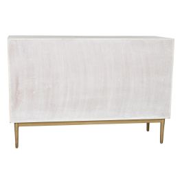 Aparador Indio DKD Home Decor Blanco Dorado 45 x 80 x 120 cm