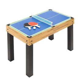 Mesa multijuegos de madera 12 en 1 124x61x81 cm Mesa multijuegos de madera 12 en 1 124x61x81 cm