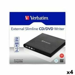 Lector CD/DVD Verbatim SLIMLINE (4 Unidades) Precio: 129.59000054. SKU: B1CL7YDB65