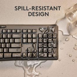 Teclado y Ratón Logitech 920-012077 Gris Grafito Inglés EEUU Qwerty US Teclado y Ratón Logitech 920-012077 Gris Grafito Inglés EEUU Qwerty US