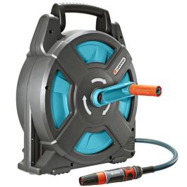 Gardena Compact15 Classic Enrollador de Manguera Portátil con Manguera 15m (Ø 11mm) y Conexión Grifo