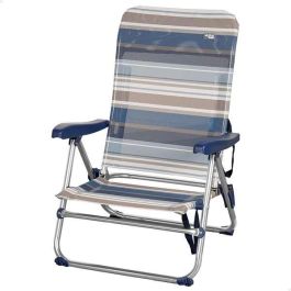 Silla playa aluminio plegable mykonos 5 posiciones 61x50x85 cm con asa.