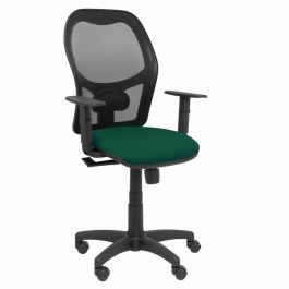 PIQUERAS Y CRESPO Silla Alocen malla negra asiento bali verde botella brazos regulables Precio: 192.49999989. SKU: S5703820