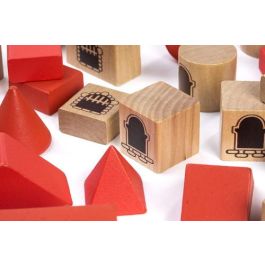 Miniland Juego de Construcción 100 Piezas, Madera Ecológica