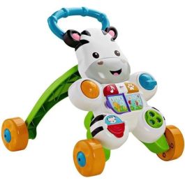 Fisher-Price Andador Interactivo Cebra My Talking Zebre Trotter - Aprendizaje Sentado y de Pie con Actividades, Sonidos y Luces - 6 Meses+