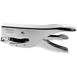 Petrus Grapadora de Tenaza 222 Metálica Cromada, Capacidad 40 Hojas, Grapas 22/6-8 y 24/6-8 Precio: 44.79000009. SKU: BIX44733